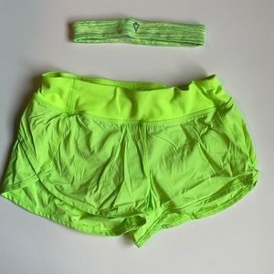 Ivivva by Lululemon Shorts and Matching Headband